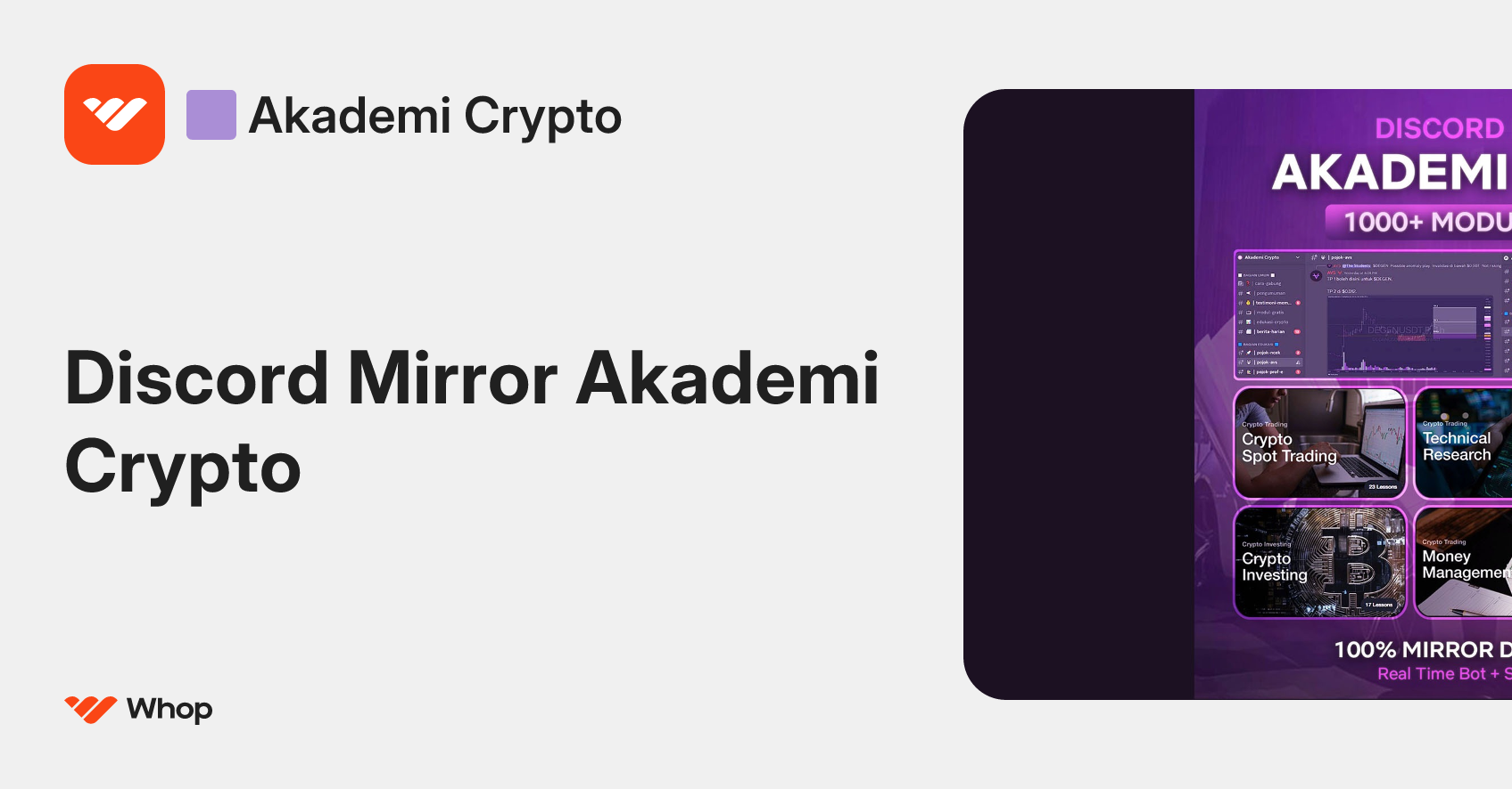 🟪 Akademi Crypto | Whop