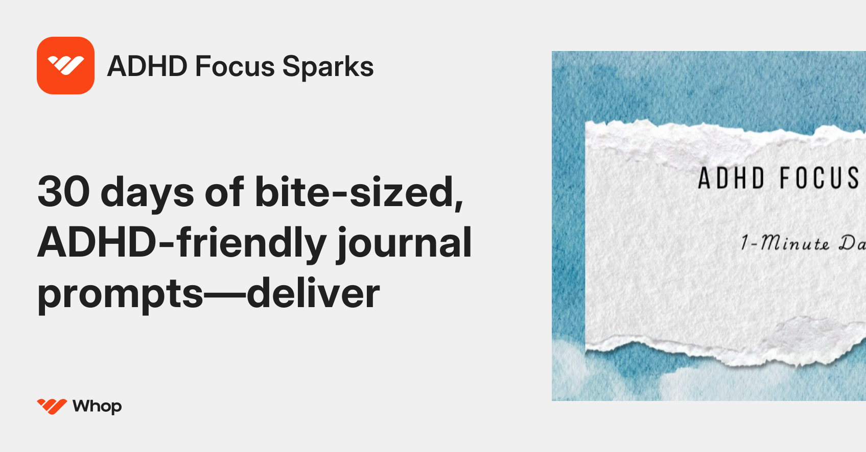 ADHD Focus Sparks | Whop