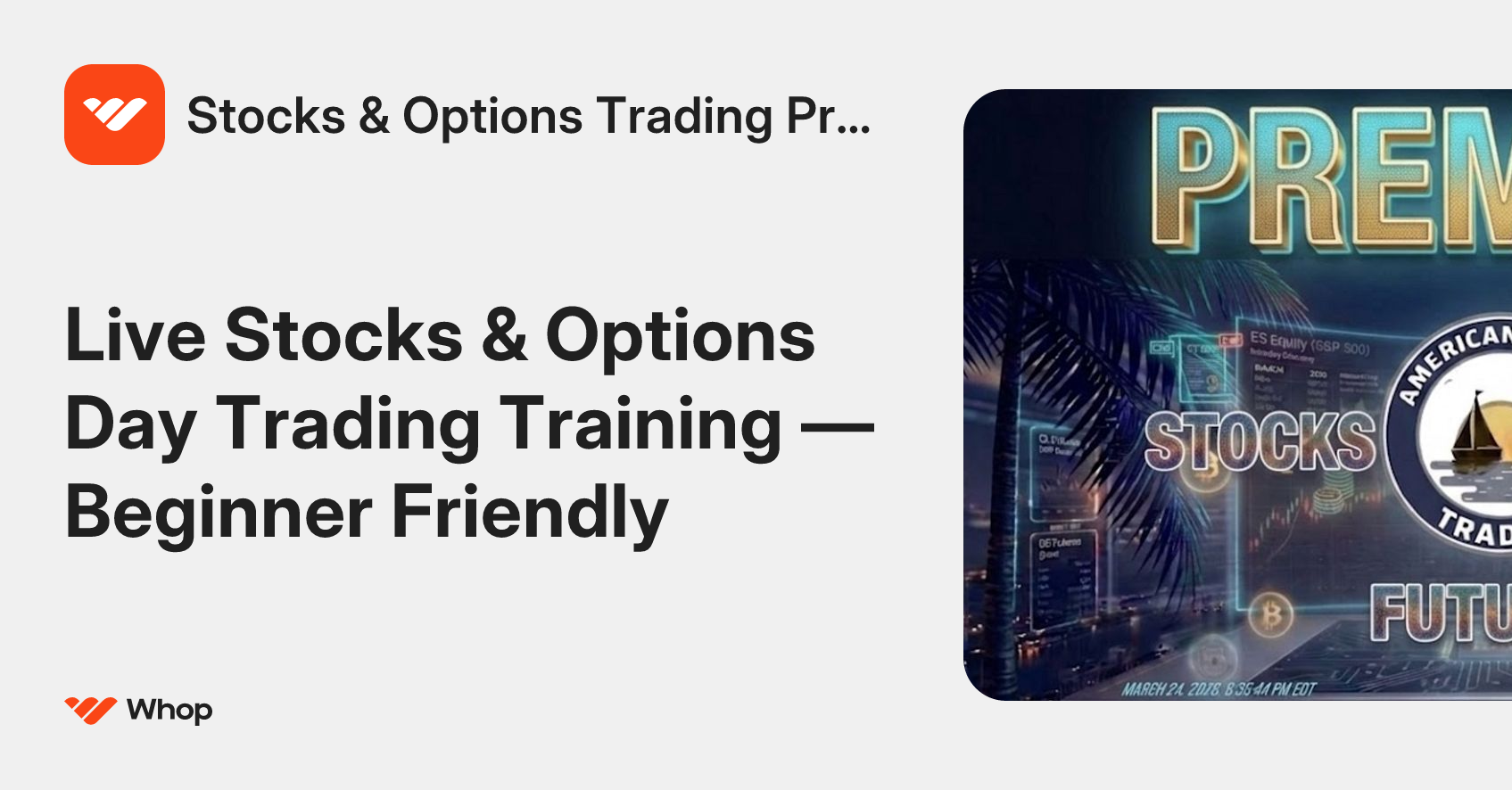 Stocks & Options Trading Premium | Whop