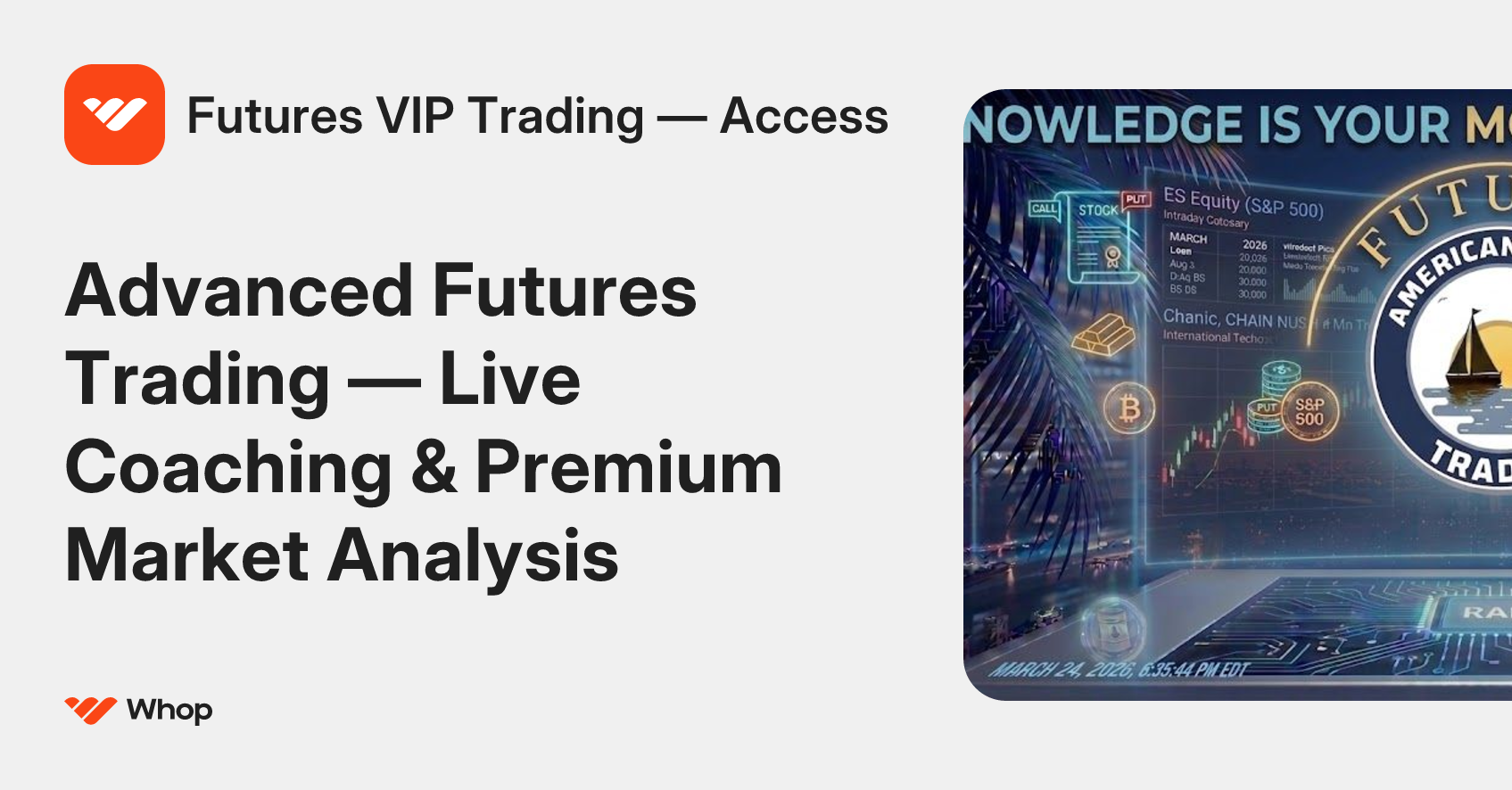 Futures VIP Trading — Access | Whop