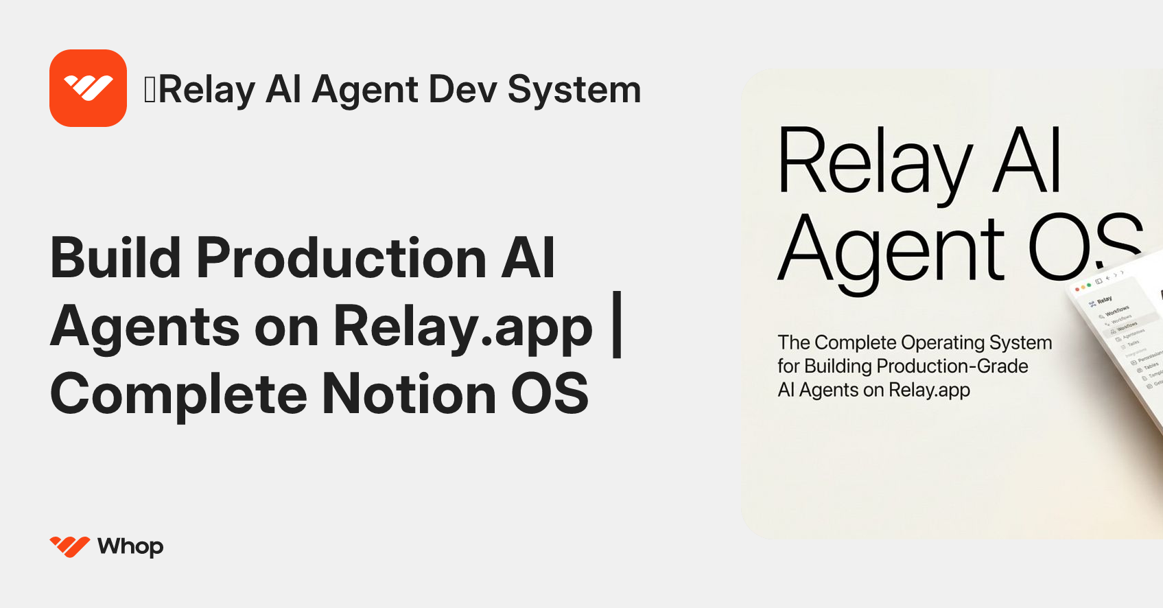 👾Relay AI Agent Dev System | Whop