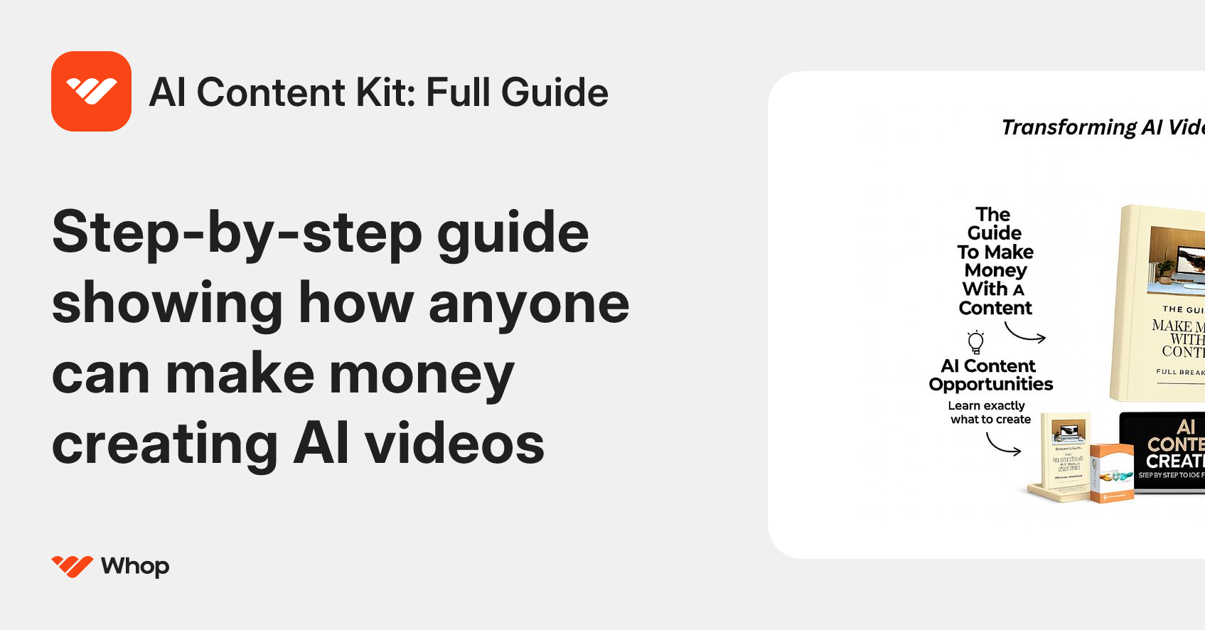 AI Content Kit: Full Guide | Whop