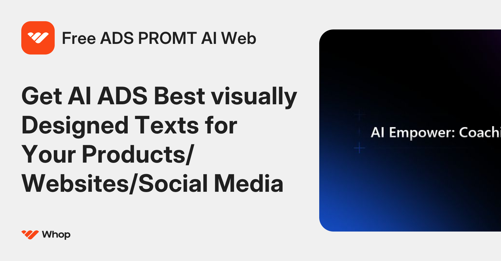 Free ADS PROMT AI Web
