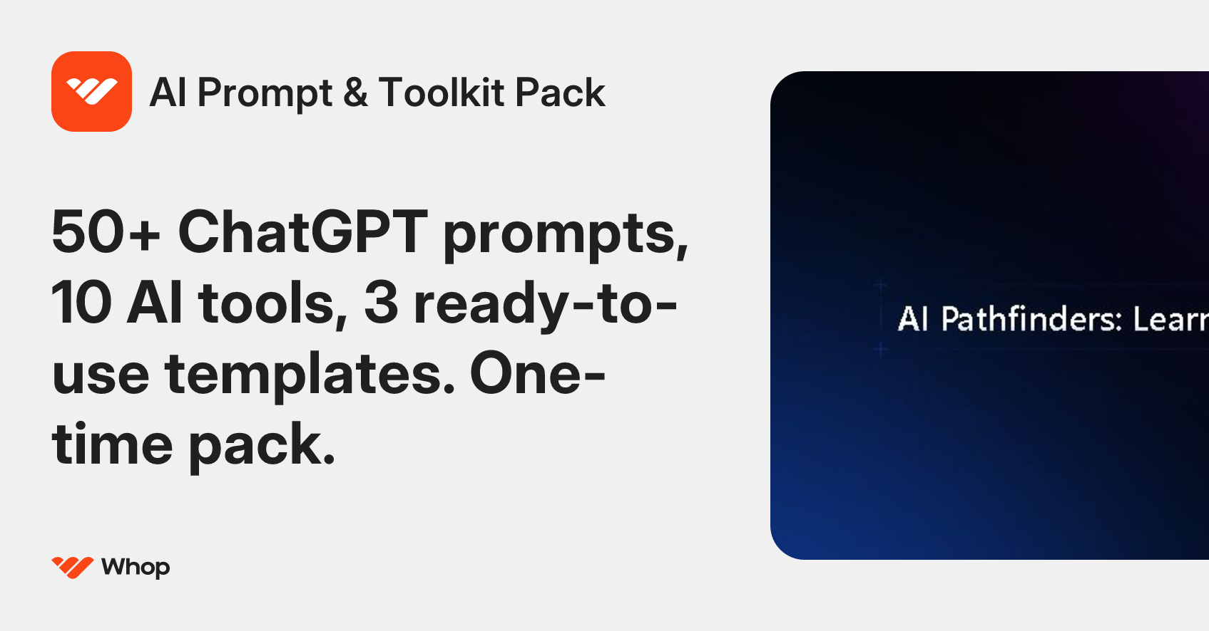 AI Prompt & Toolkit Pack | Whop