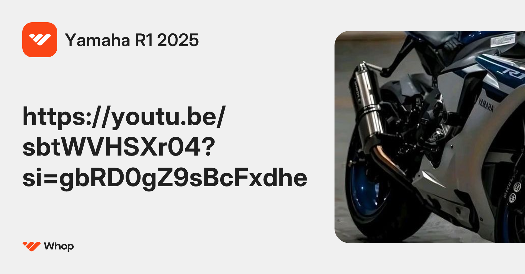 Yamaha R1 2025 | Whop