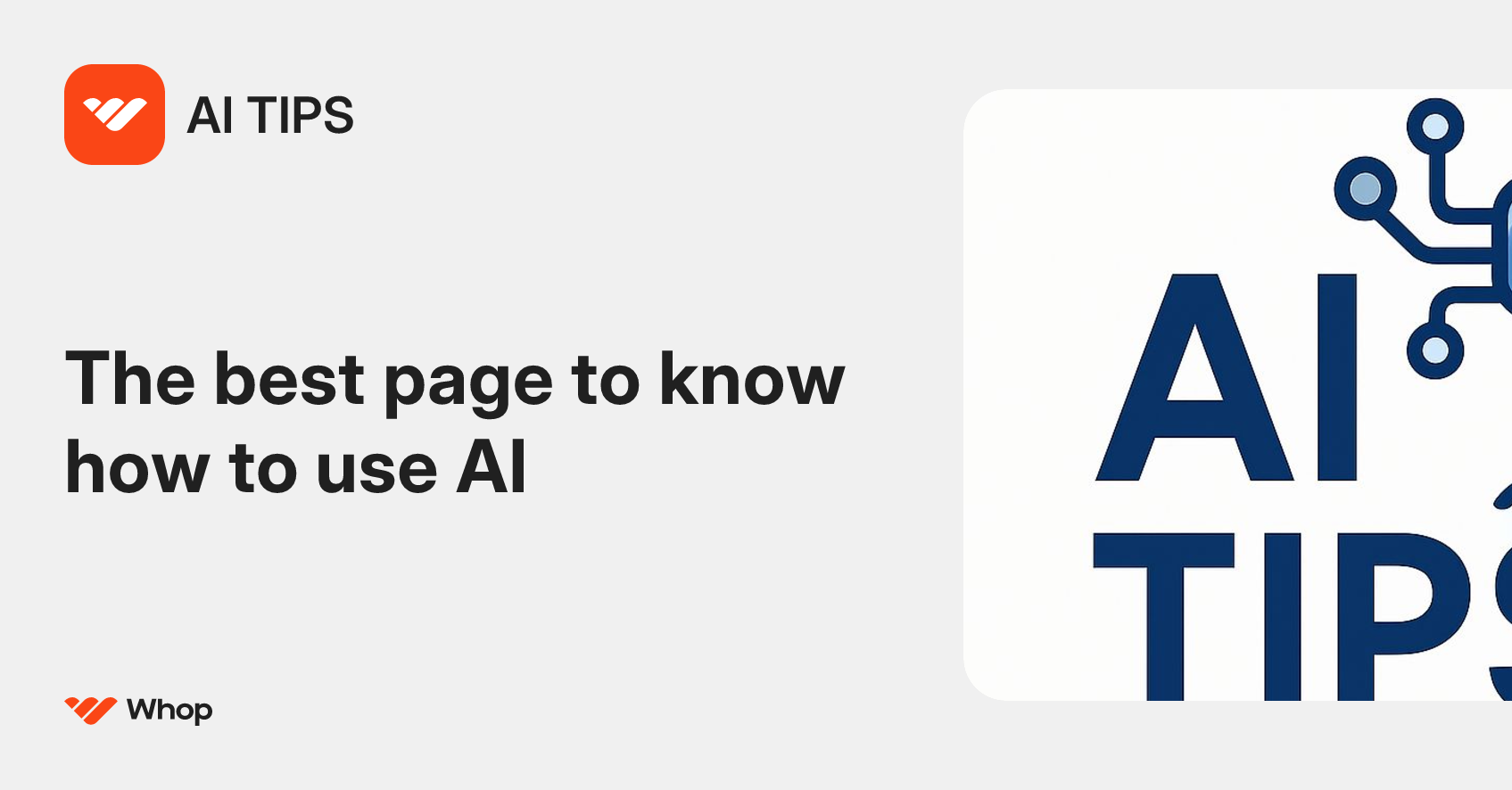 AI TIPS | Whop