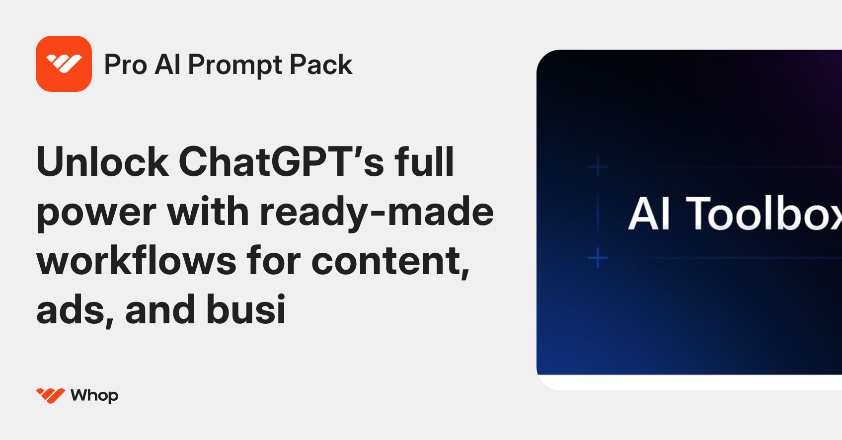 Pro AI Prompt Pack | Whop