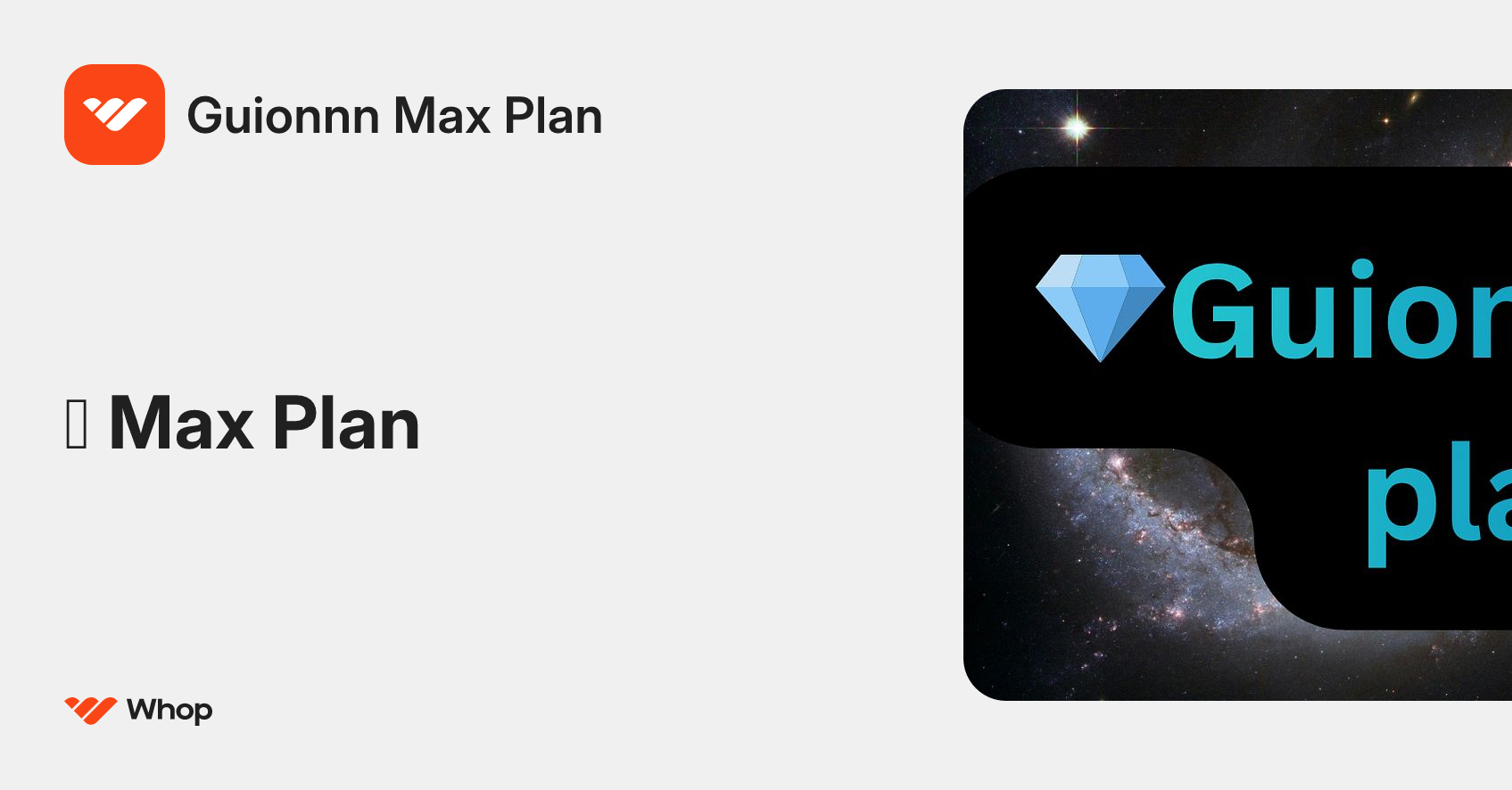 Guionnn Max Plan | Whop