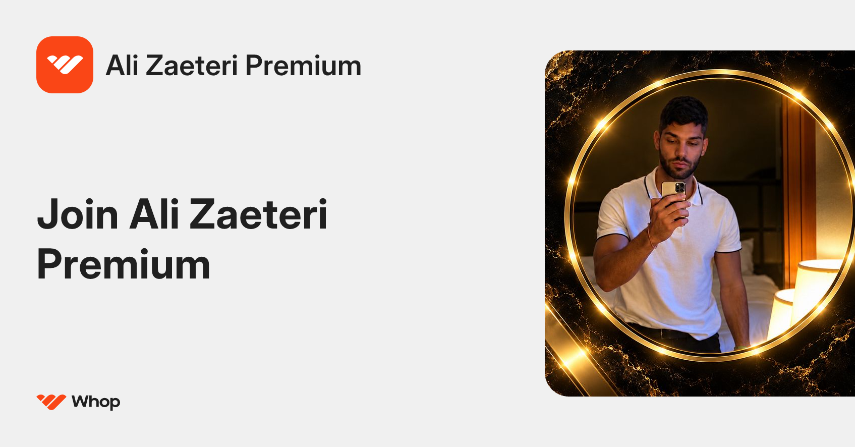 Ali Zaeteri Premium | Whop