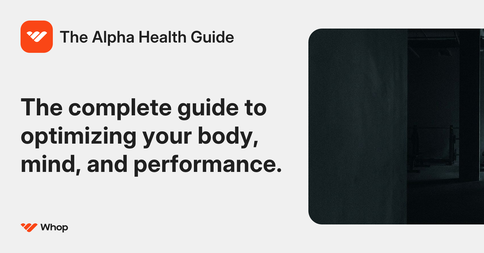 The Alpha Health Guide | Whop
