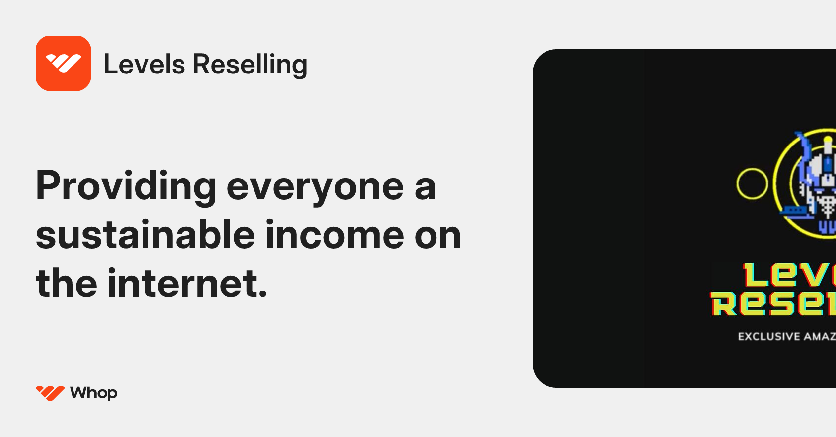 Levels Reselling | Whop