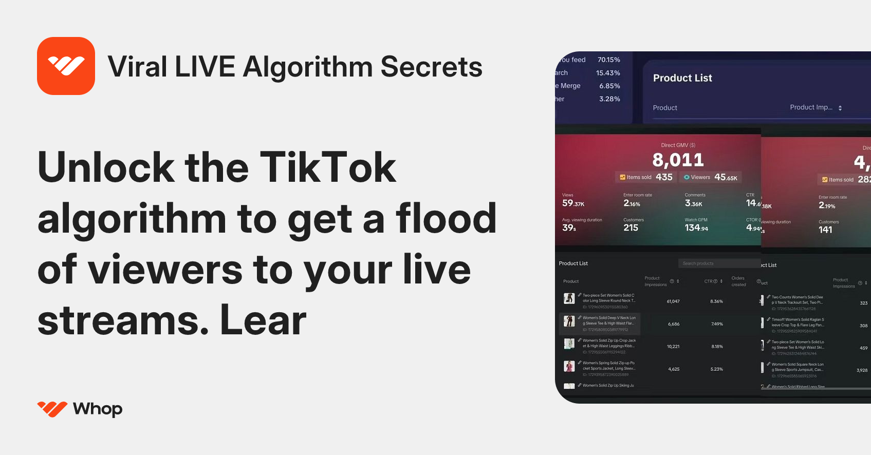 Viral LIVE Algorithm Secrets | Whop