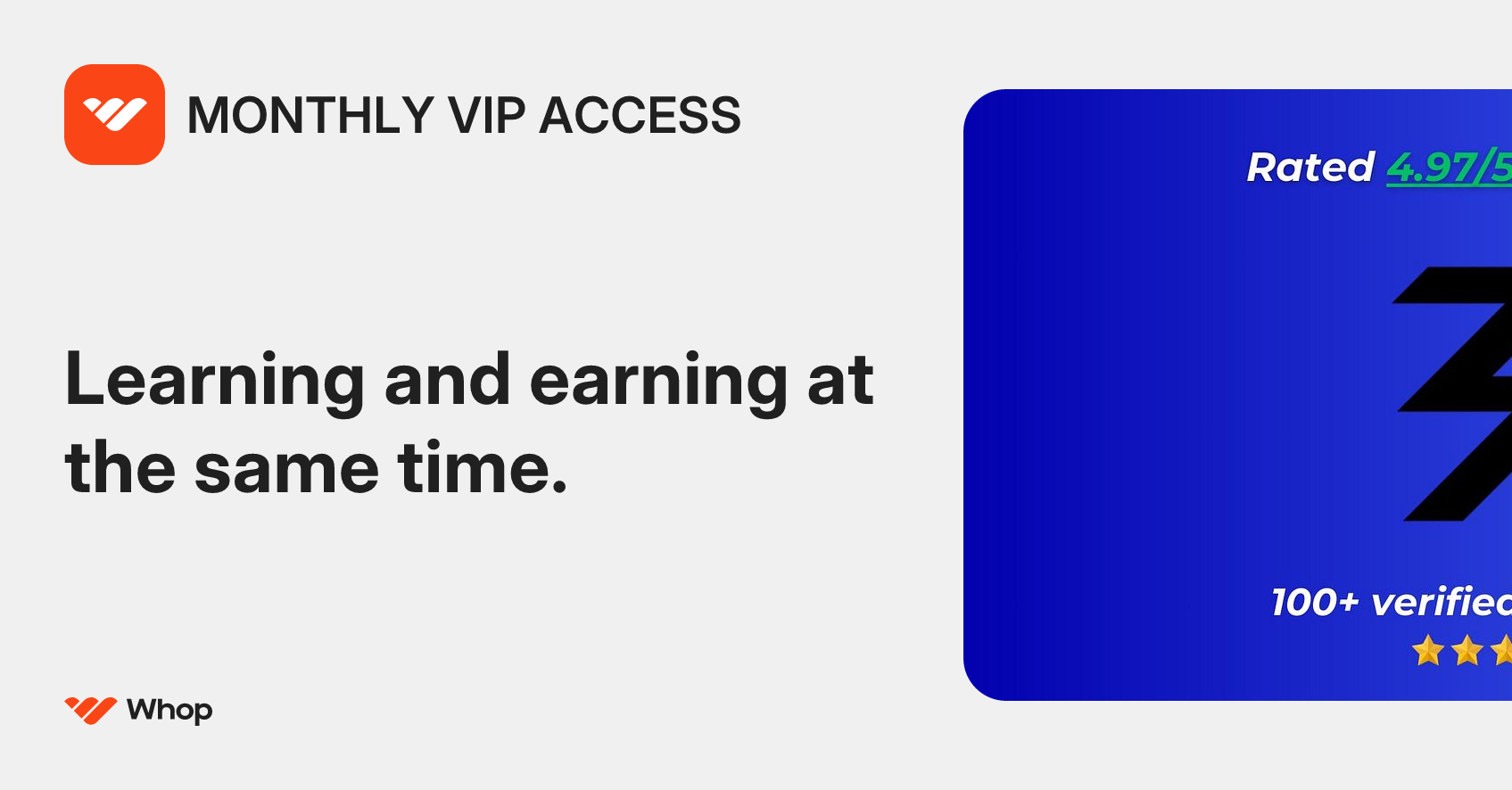 MONTHLY VIP ACCESS | Whop