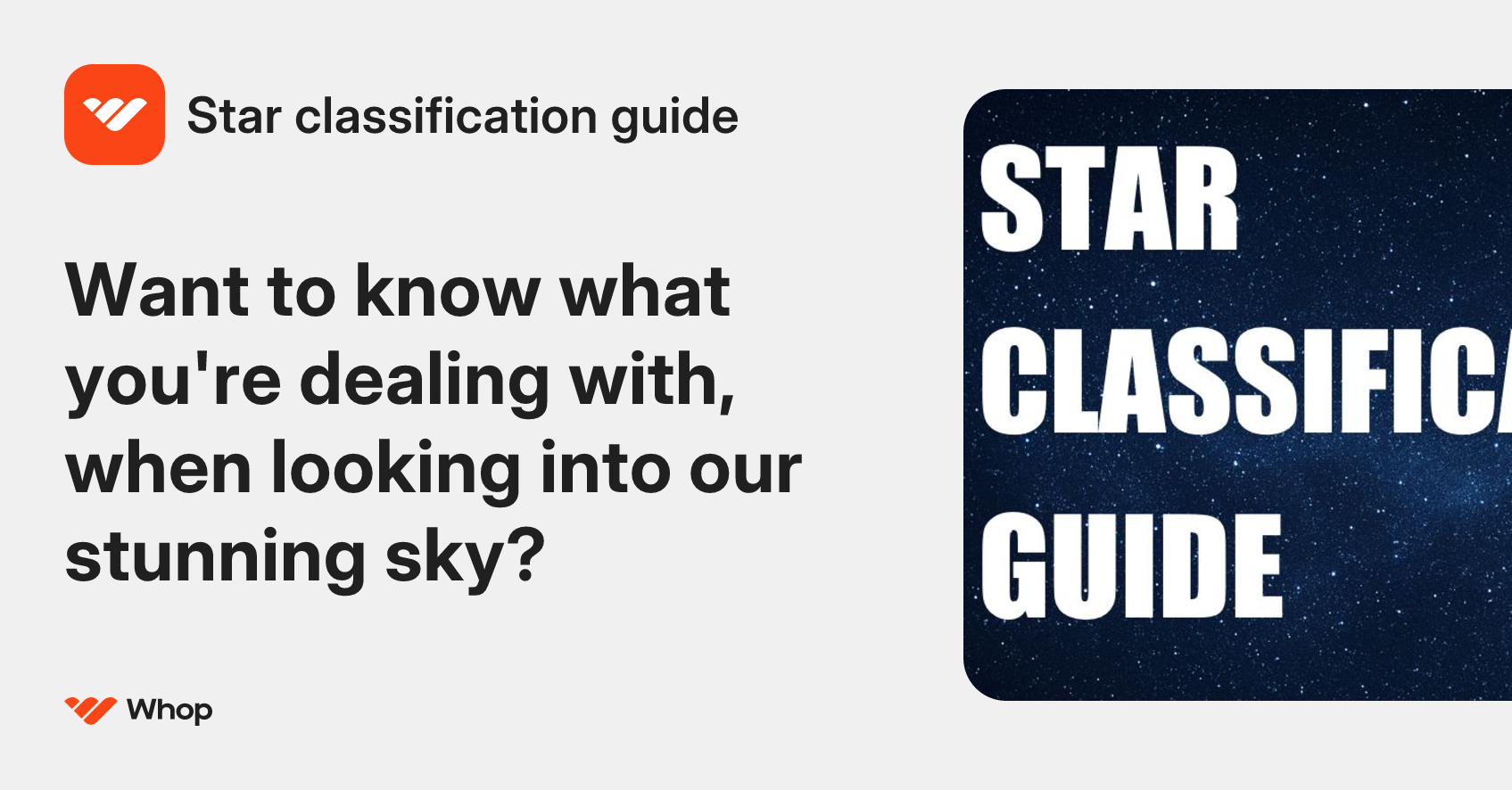 Star classification guide | Whop