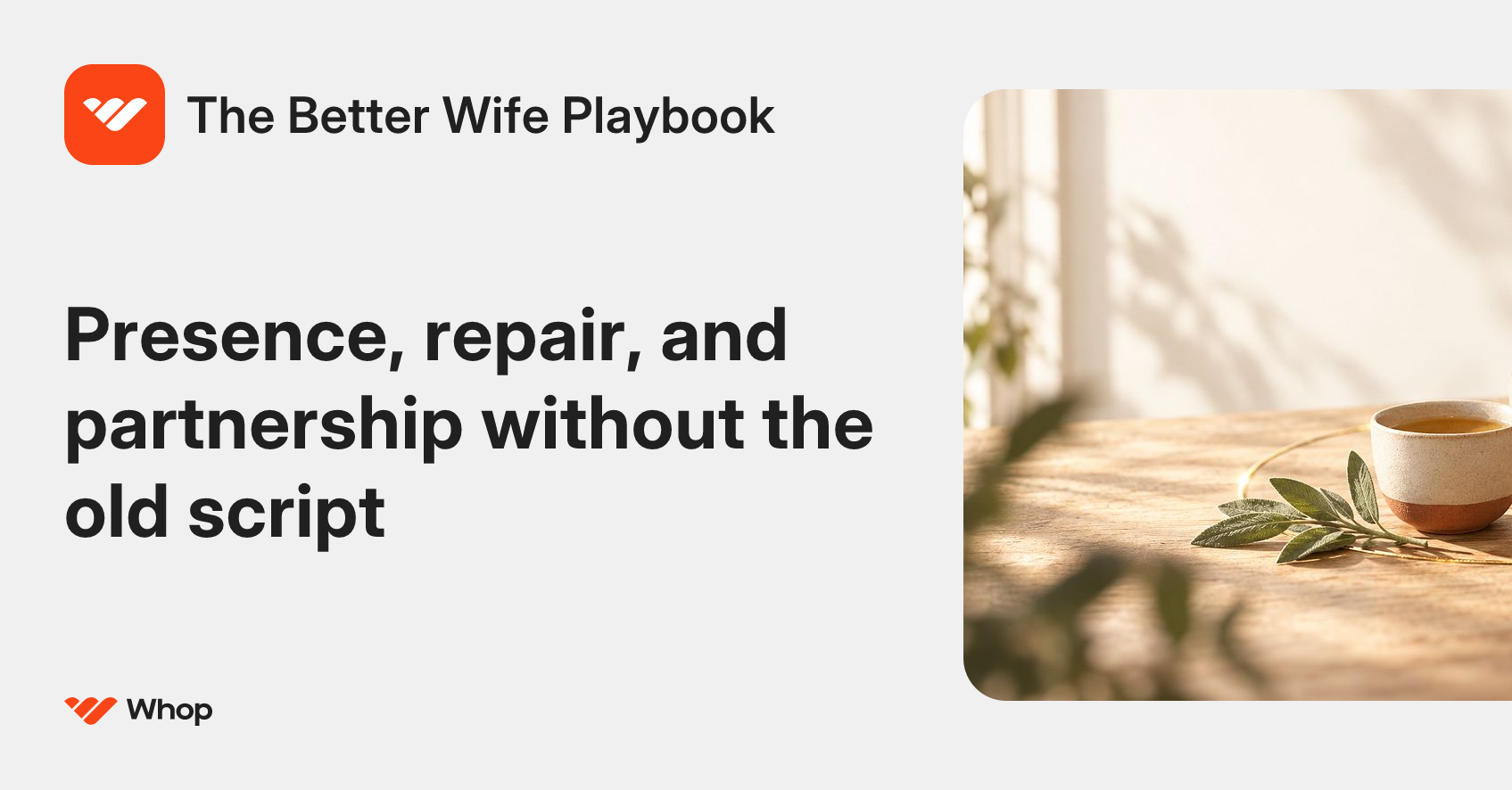 The Better Wife Playbook | Whop