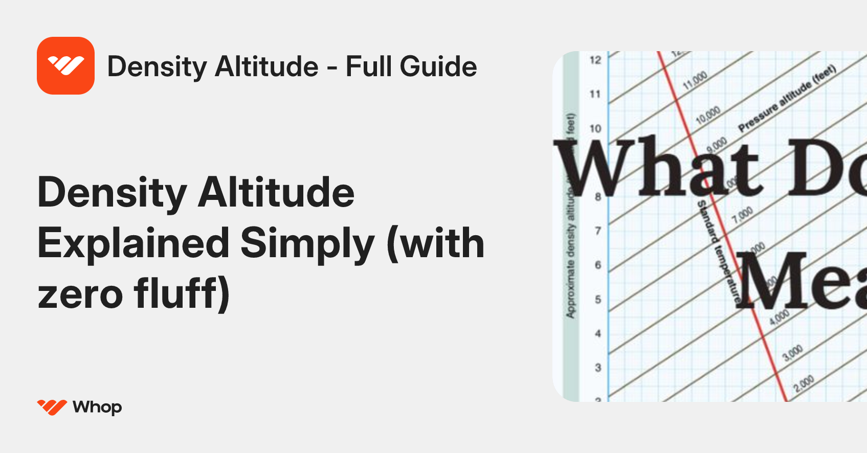 Density Altitude - Full Guide | Whop
