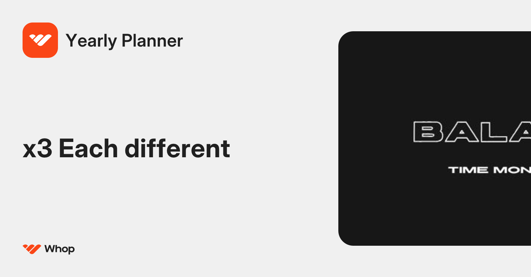 Yearly Planner | Whop