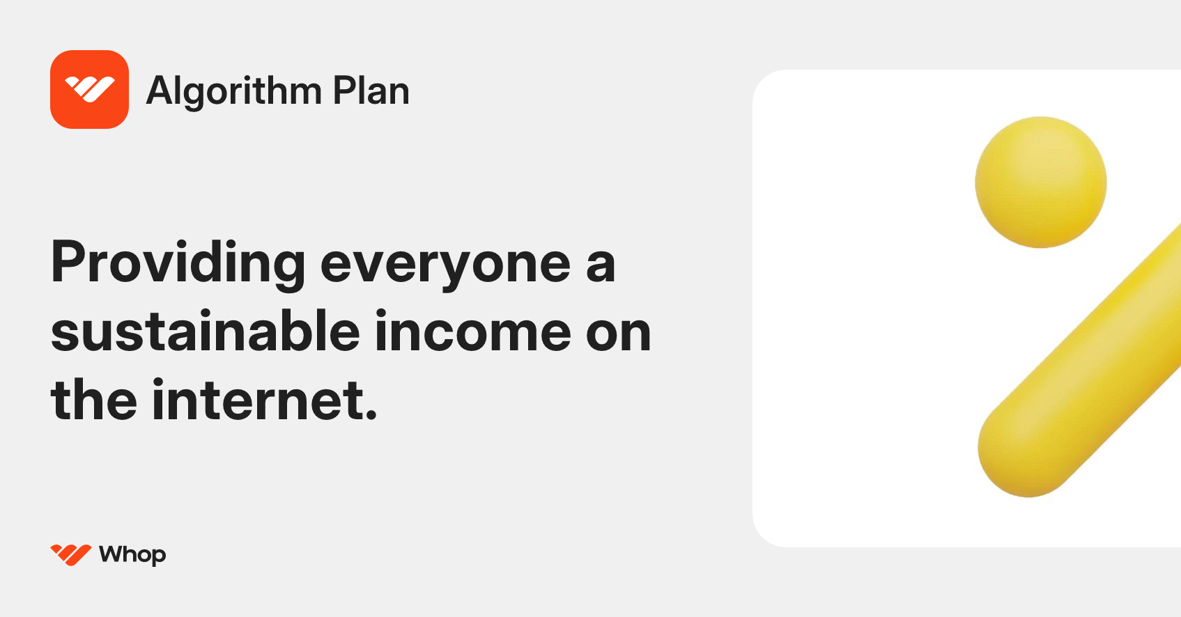 Algorithm Plan | Whop