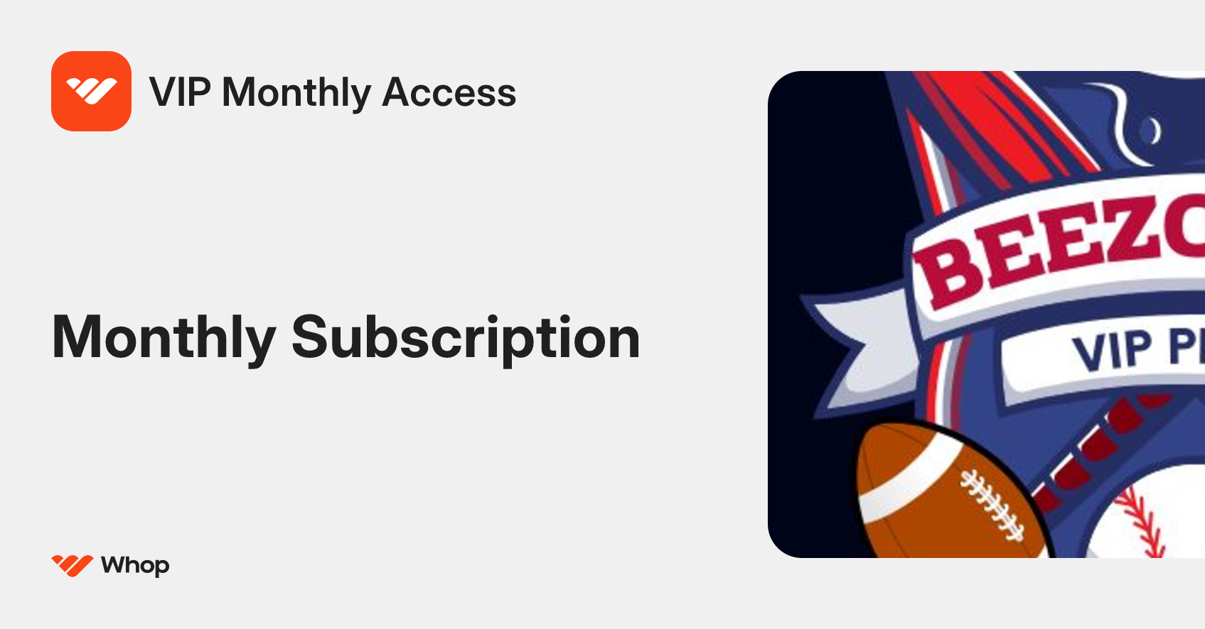 VIP Monthly Access | Whop