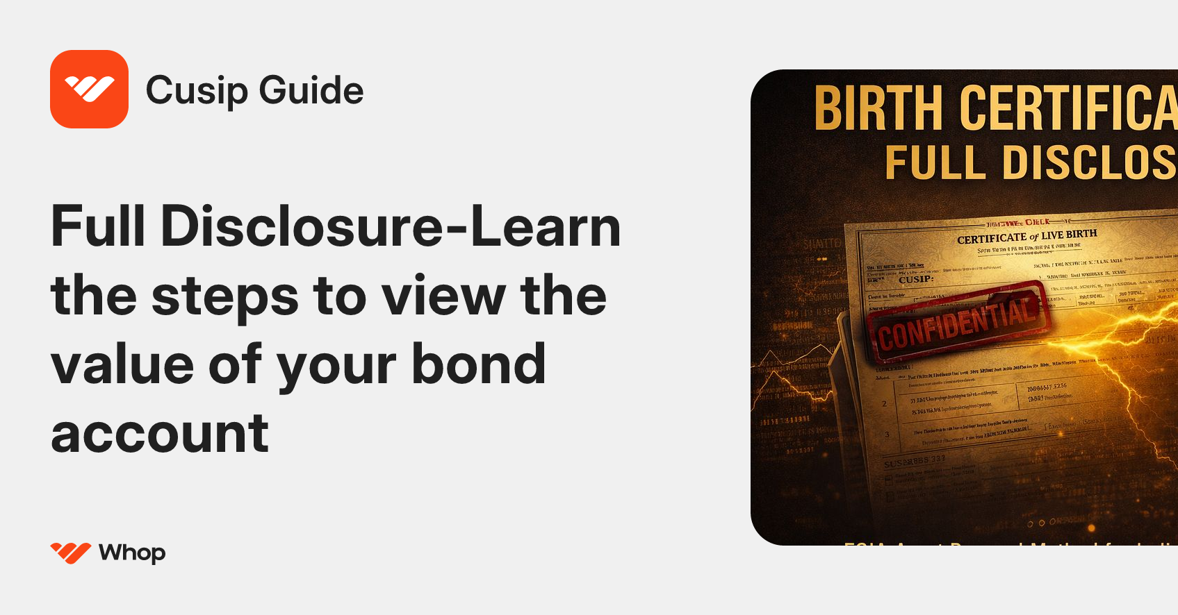 Cusip Guide | Whop