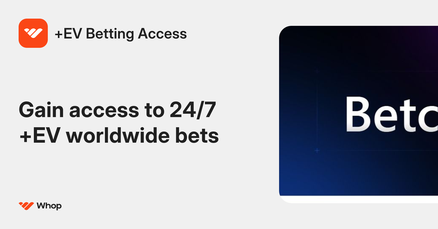 +EV Betting Access | Whop