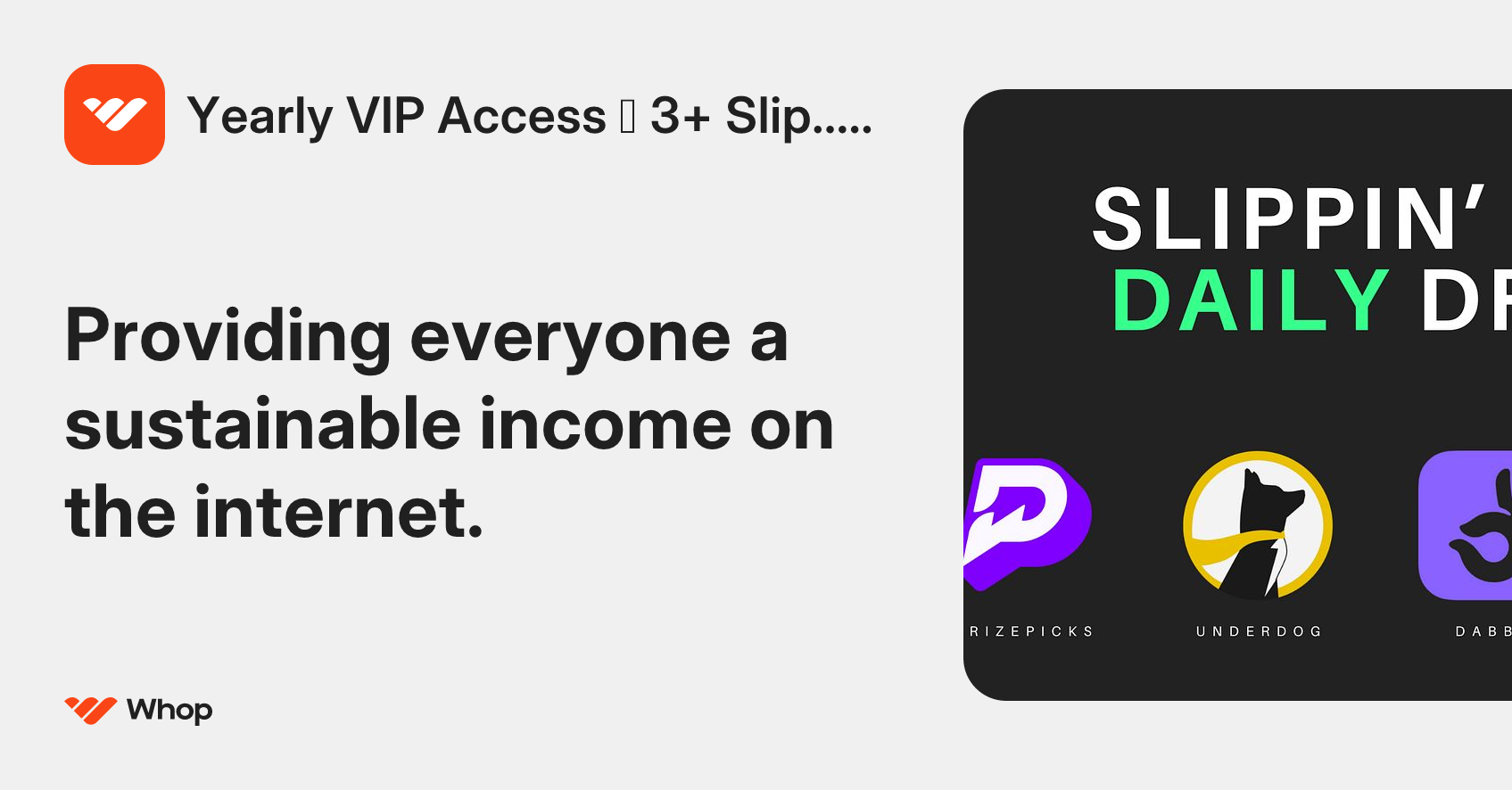 Yearly VIP Access 🔥 3+ Slip... | Whop