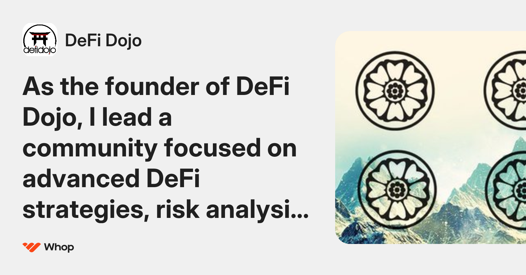 DeFi Dojo | Whop