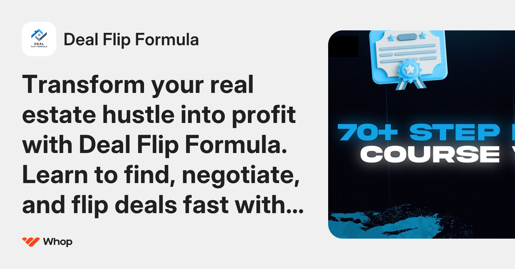 Deal Flip Formula | Whop