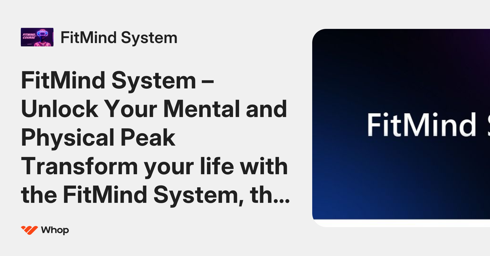 FitMind System | Whop