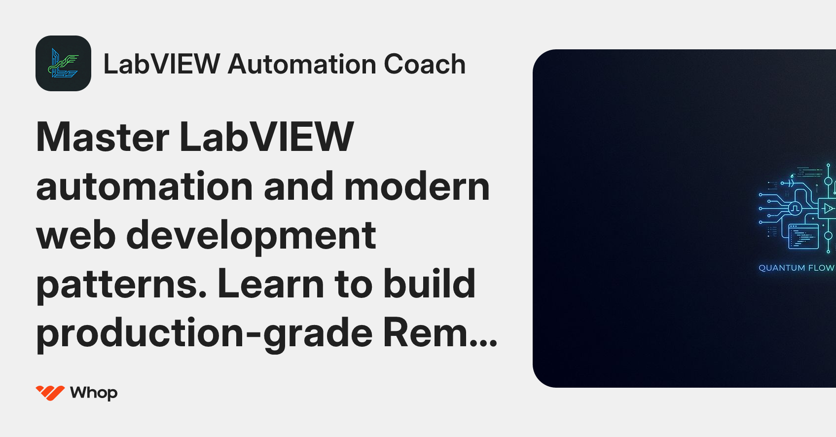 LabVIEW Automation Coach | Whop