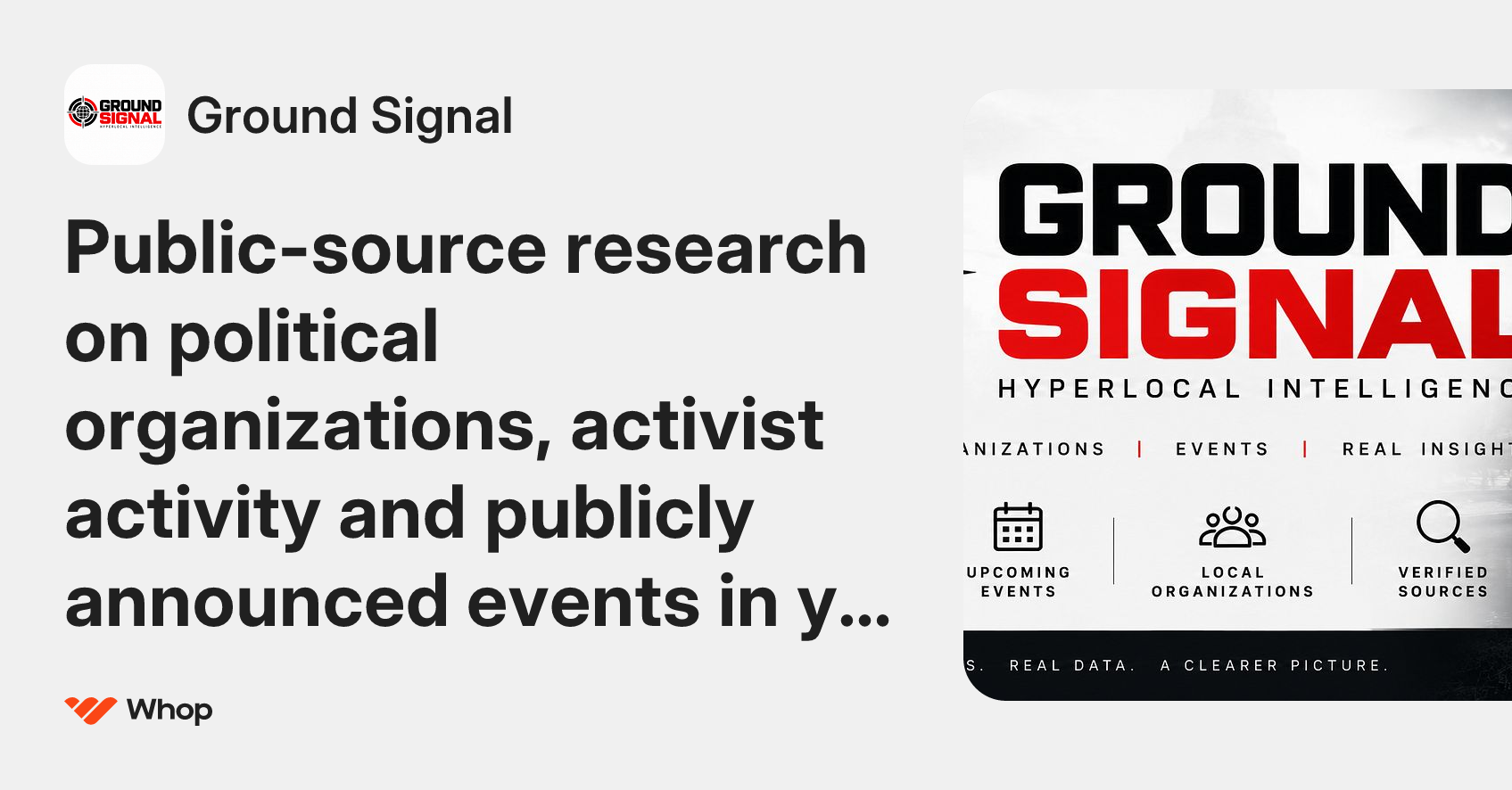 Ground Signal | Whop