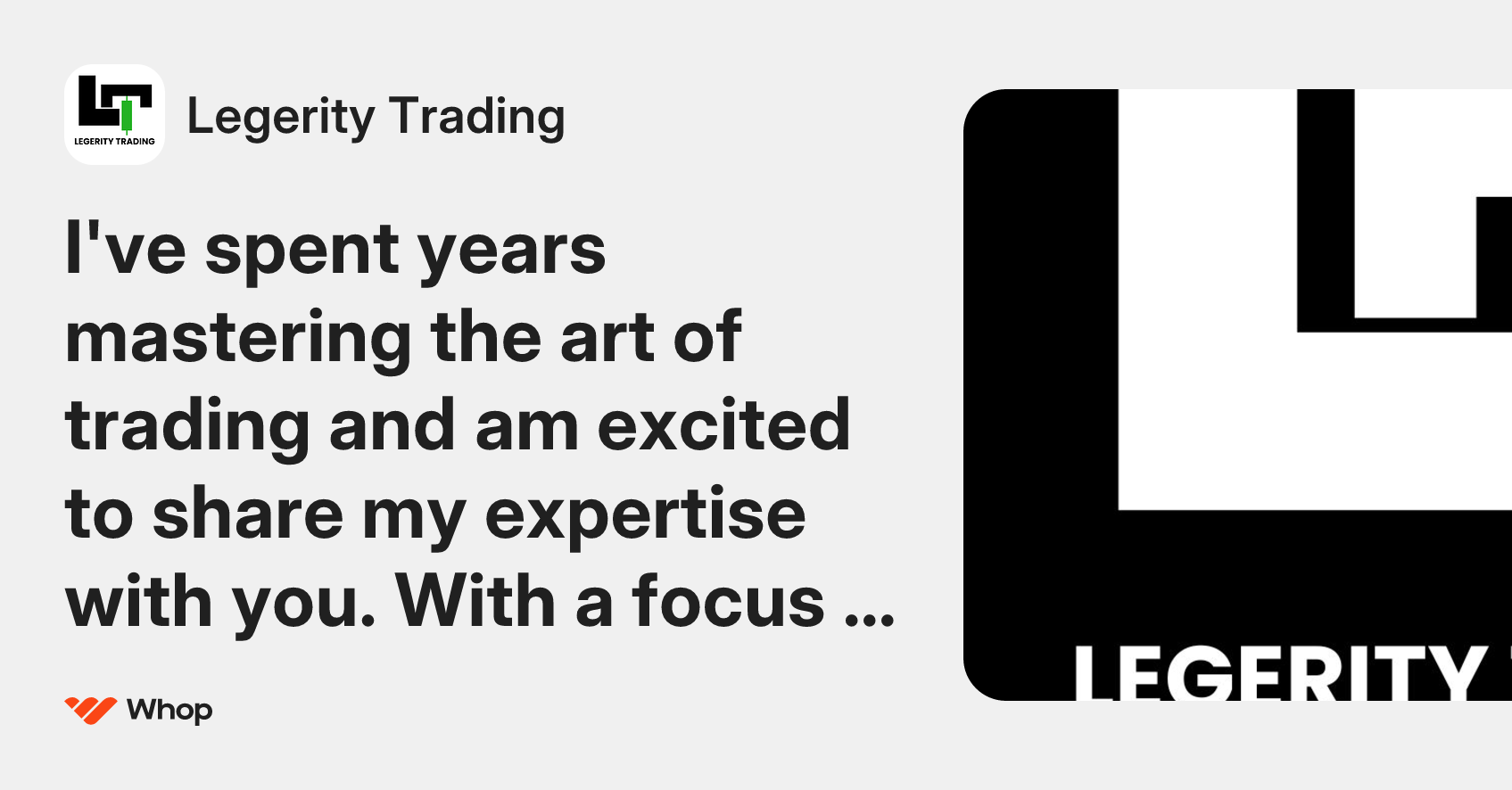 Legerity Trading | Whop
