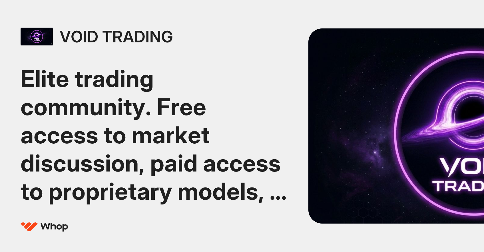 VOID TRADING | Whop