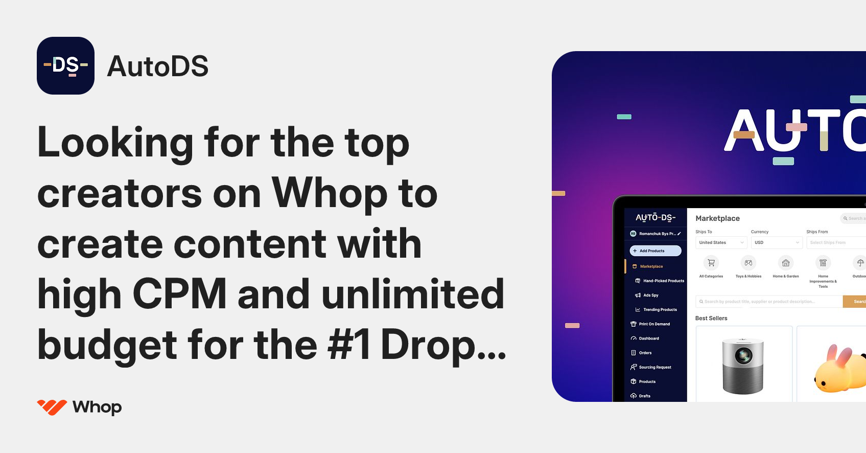 AutoDS | Whop