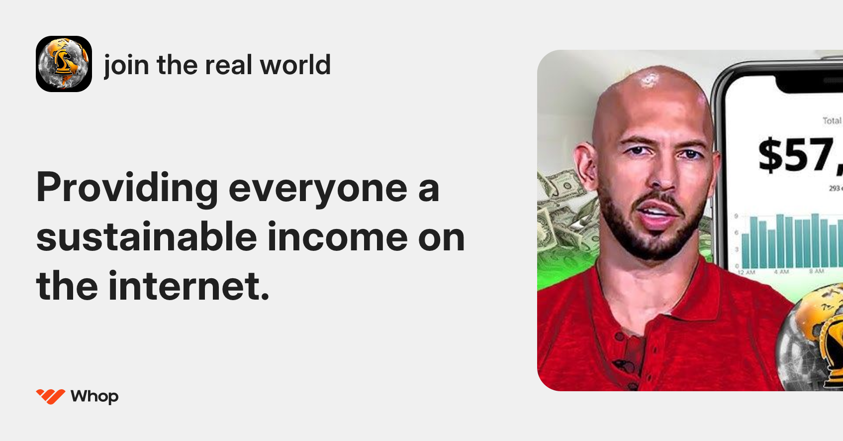 join the real world | Whop