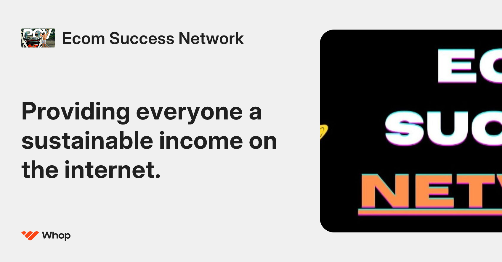 Ecom Success Network | Whop