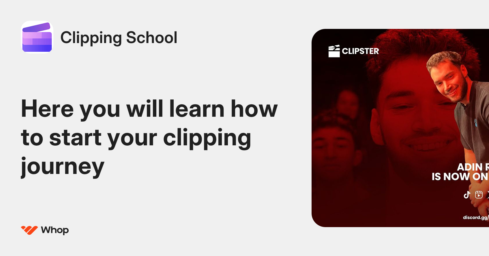 Clipping School | Whop