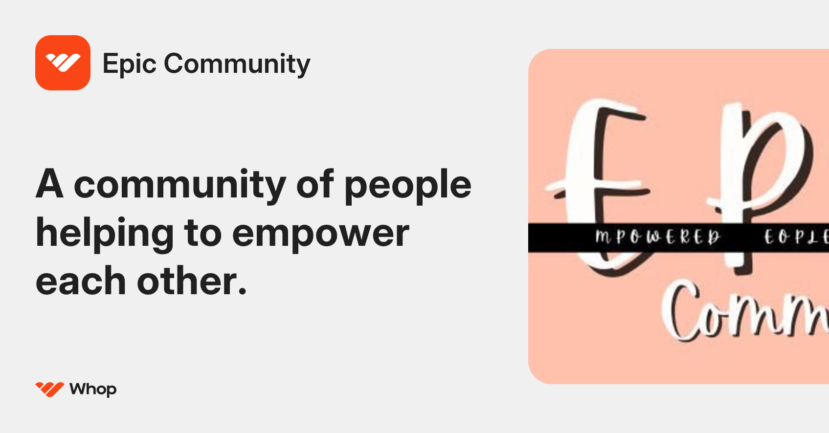 Epic Community | Whop