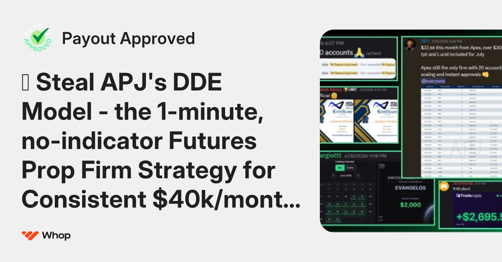 Payout Approved | Whop