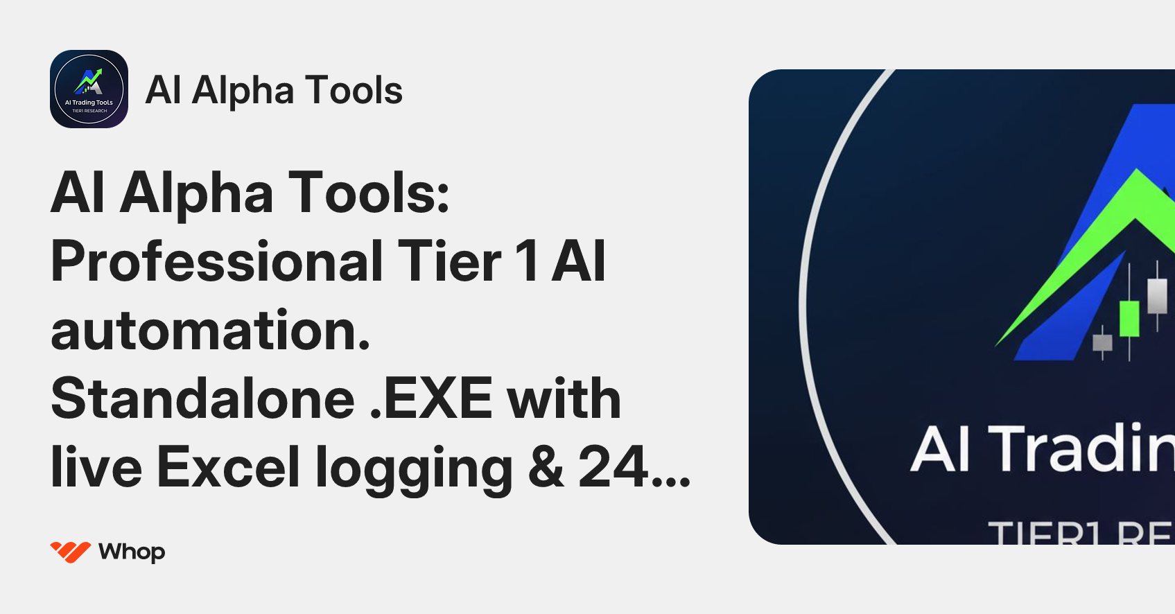 AI Alpha Tools | Whop
