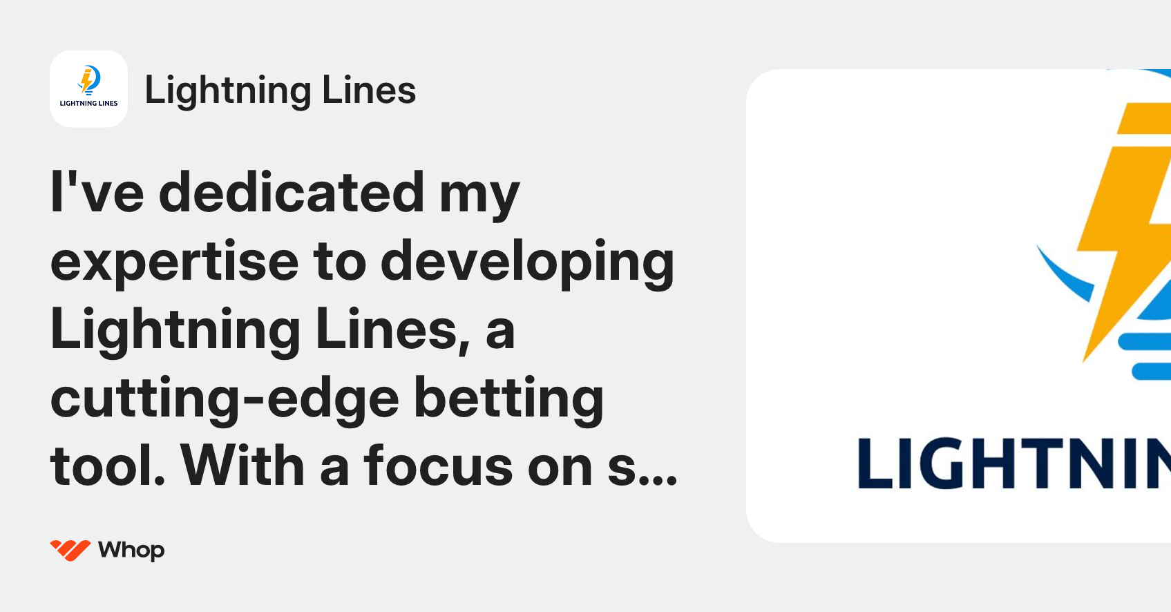 Lightning Lines | Whop