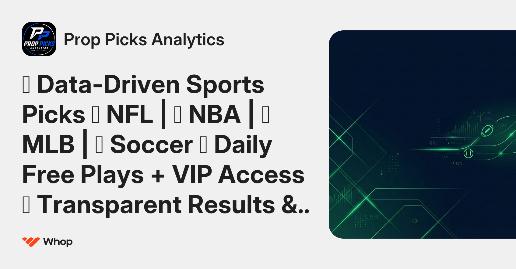 Prop Picks Analytics | Whop