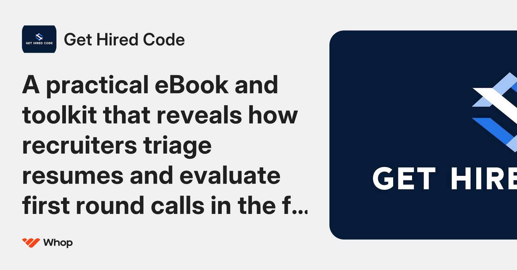 Get Hired Code | Whop