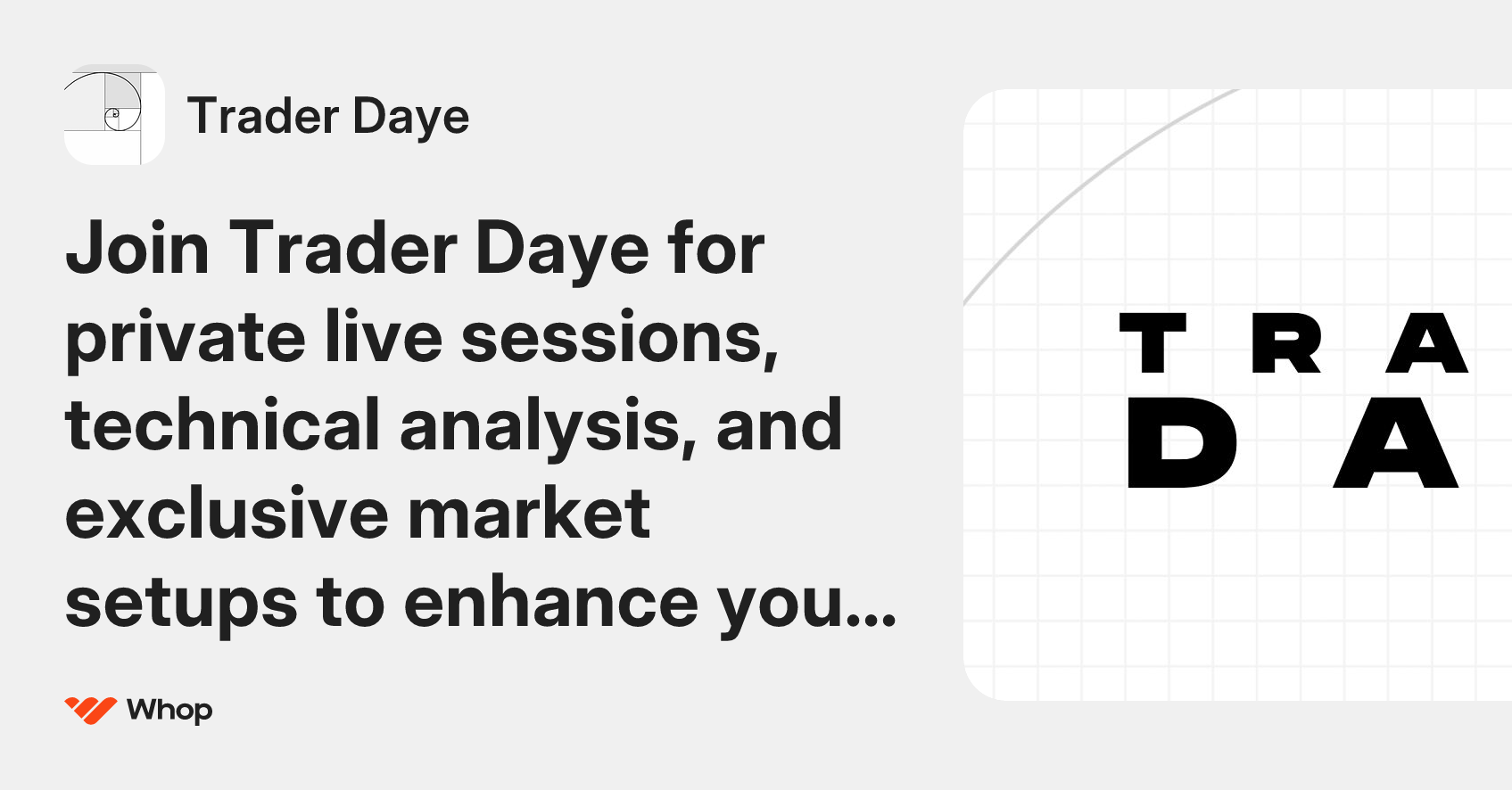 Trader Daye | Whop