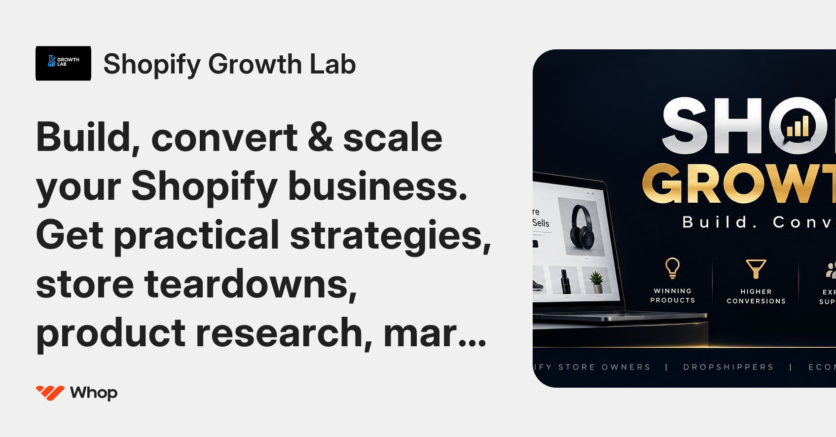 Shopify Growth Lab | Whop