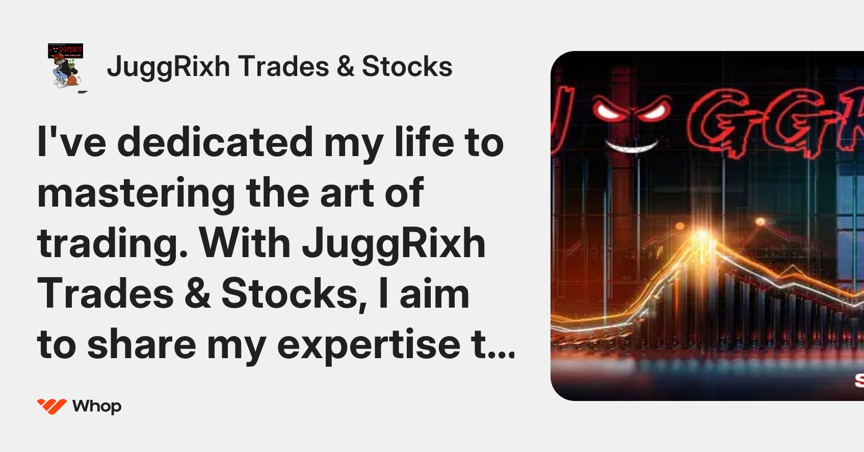 JuggRixh Trades & Stocks | Whop
