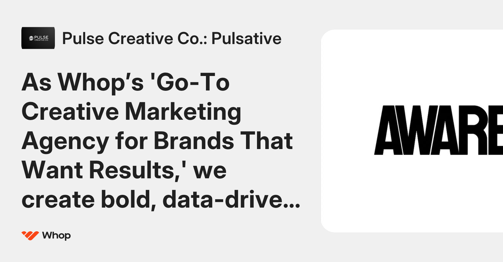 Pulse Creative Co.: Pulsative | Whop