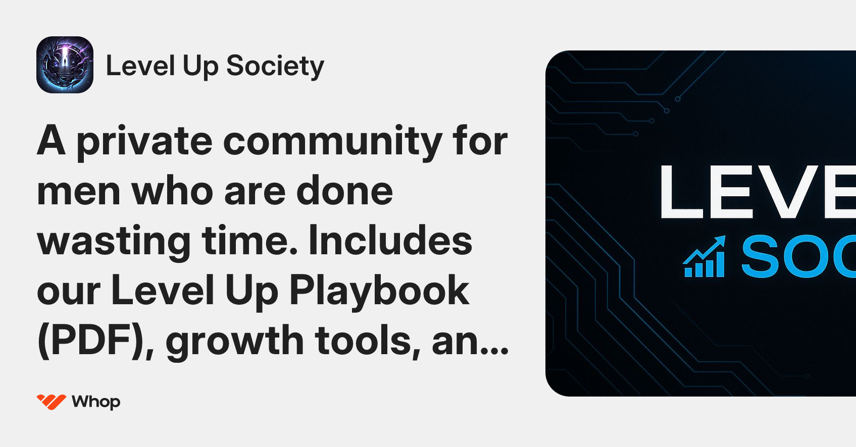Level Up Society | Whop
