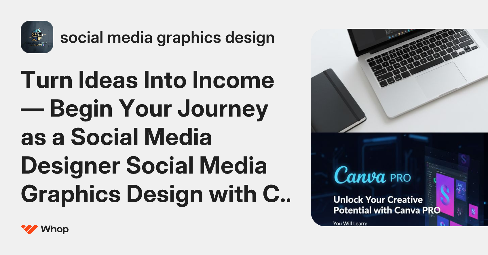 social media graphics design | Whop