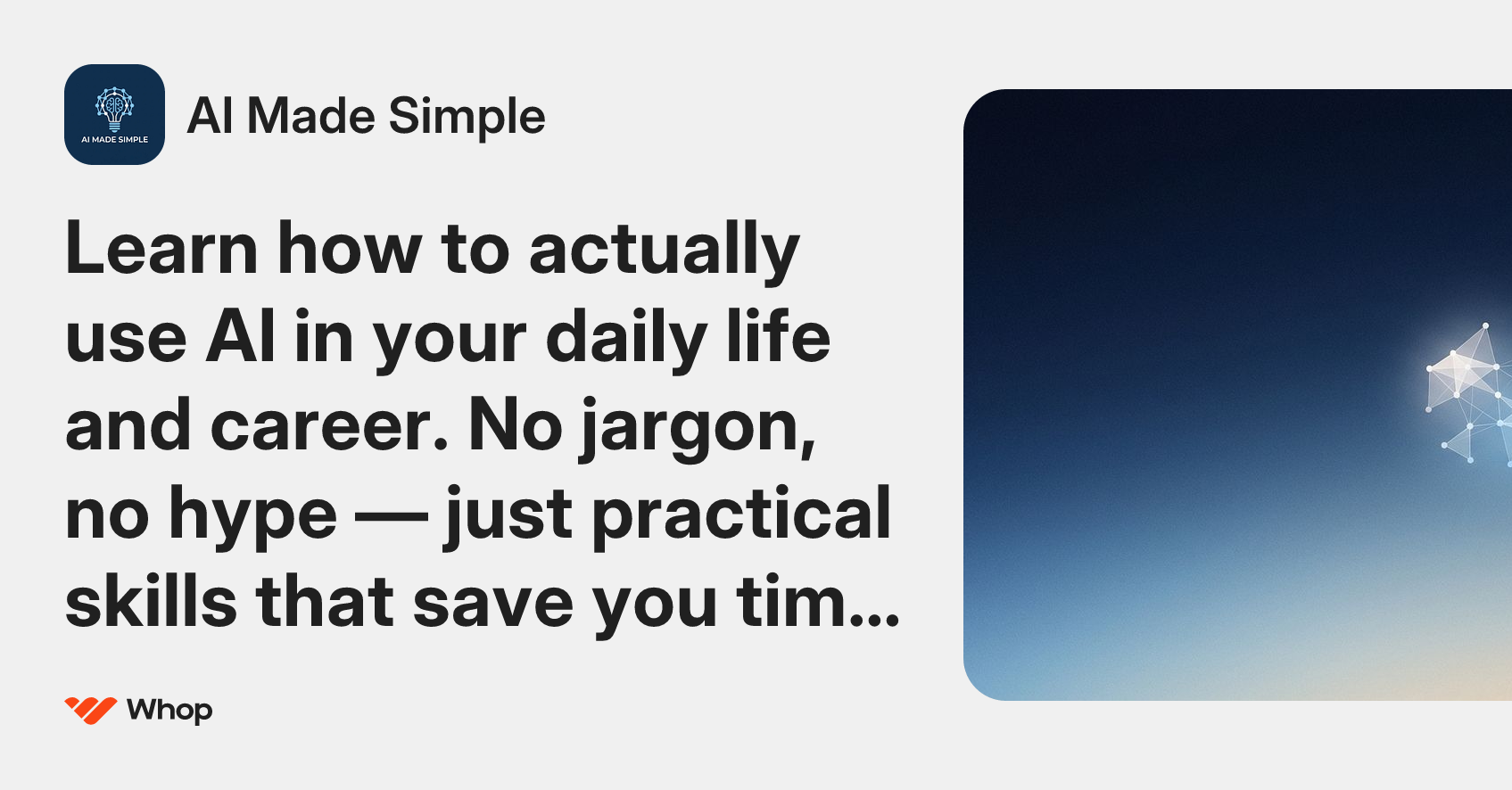 AI Made Simple | Whop
